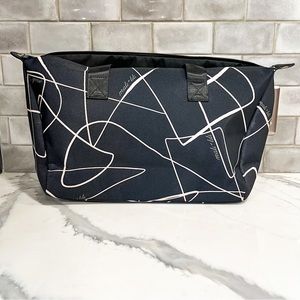 Mali & Lili Weekender Bag - Black w/ Cream Abstract Print - BRAND NEW